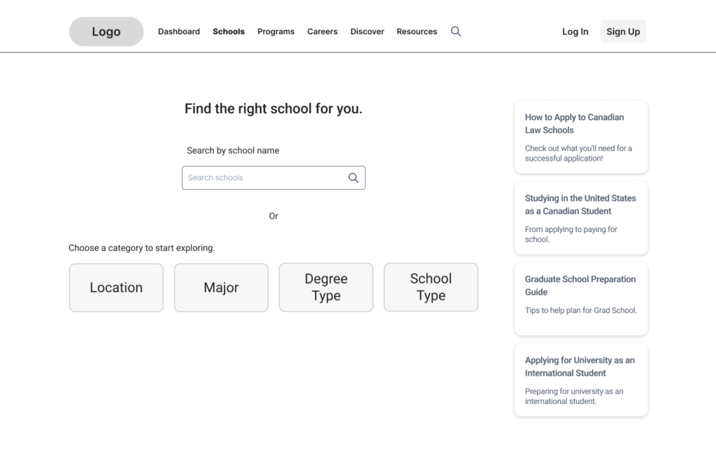 low-fidelity wireframe