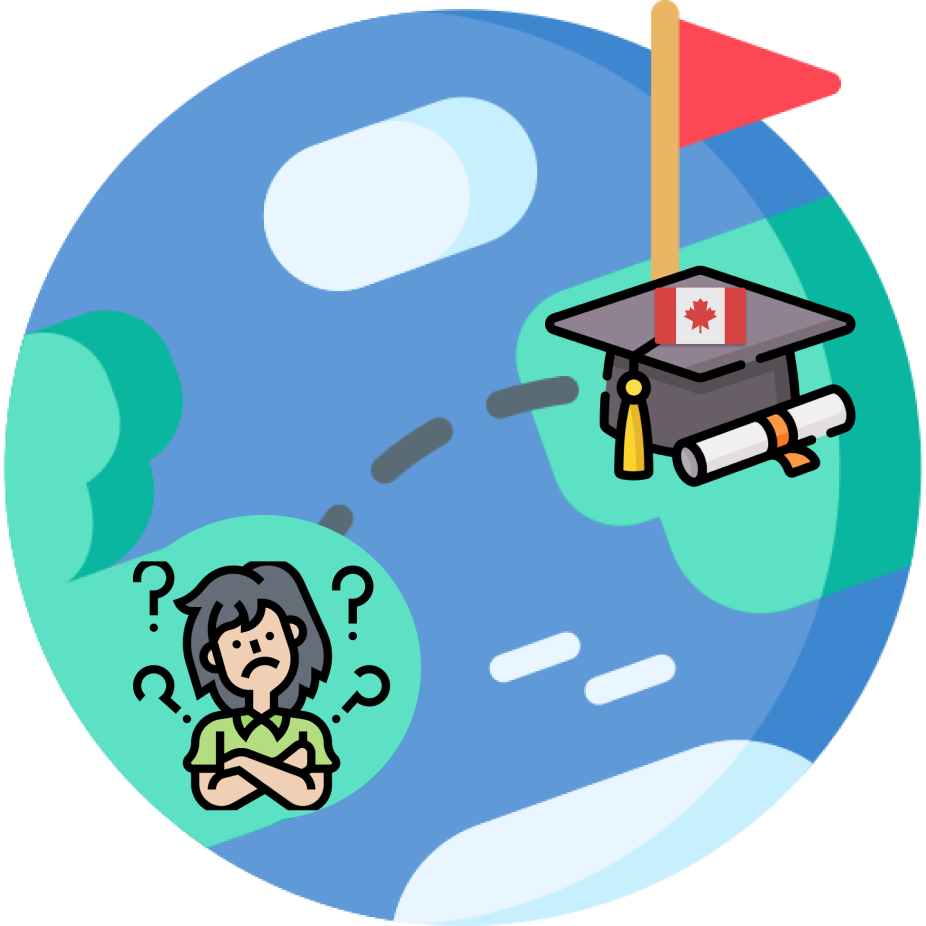 illustration of international students' difficulties in Canada